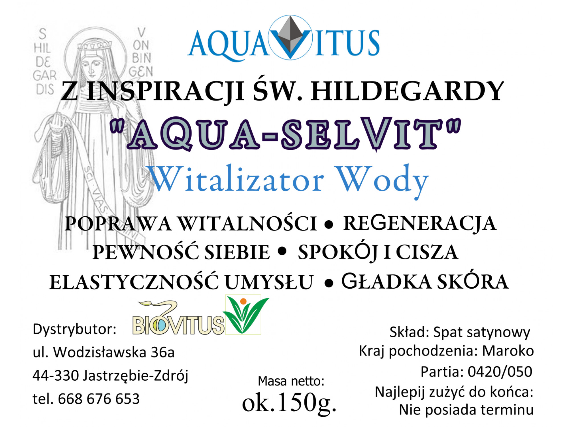 Witalizator AquaVitus "Aqua - Selvit" - (Hildegarda z Bingen.)