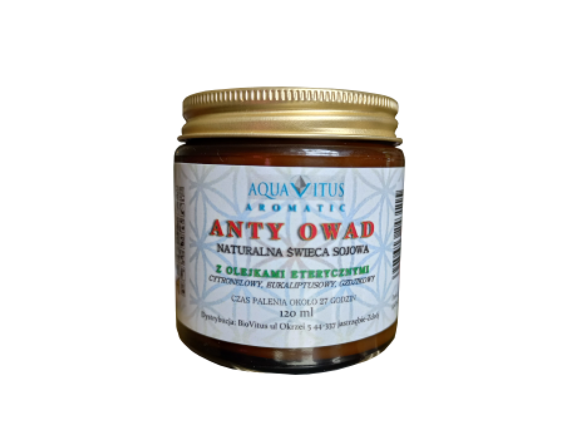 Naturalna świeca sojowa - Anty Owad 120 ml